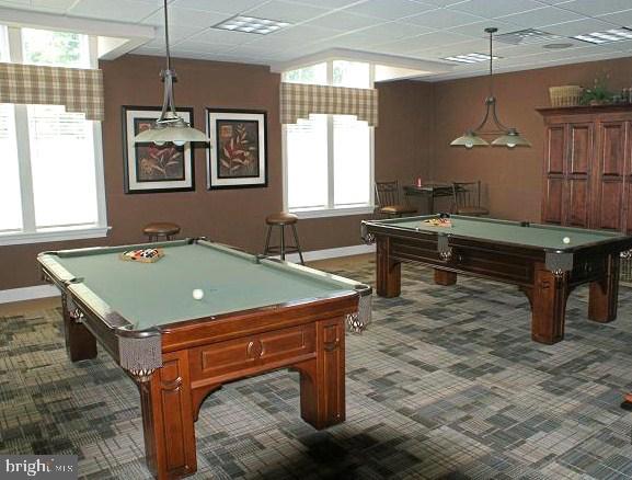 game room with pool table