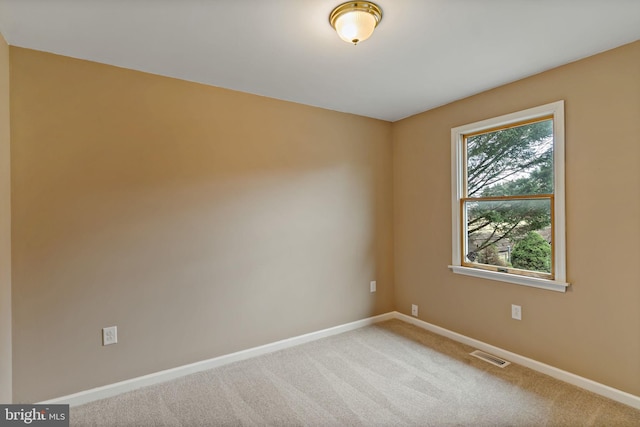 view of carpeted empty room