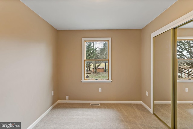 view of carpeted empty room