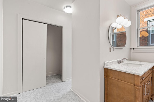 bathroom with vanity