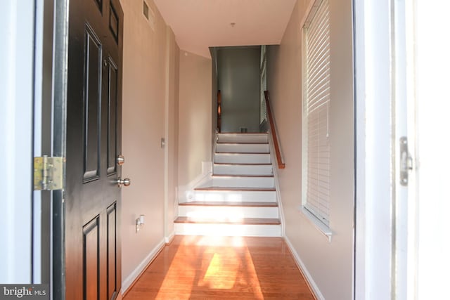 interior space with light wood-type flooring