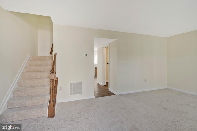 interior space featuring carpet flooring