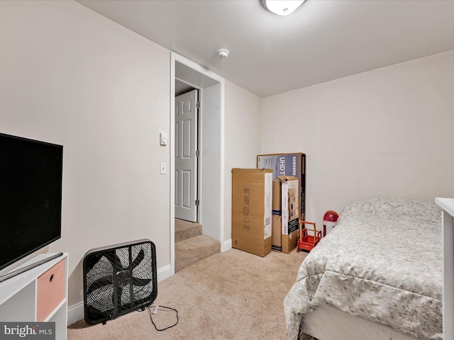 bedroom featuring carpet flooring