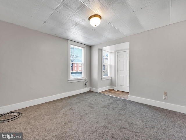 view of carpeted empty room