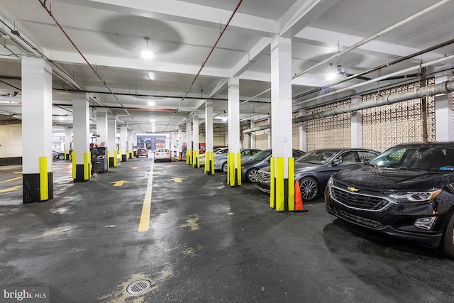 view of parking deck