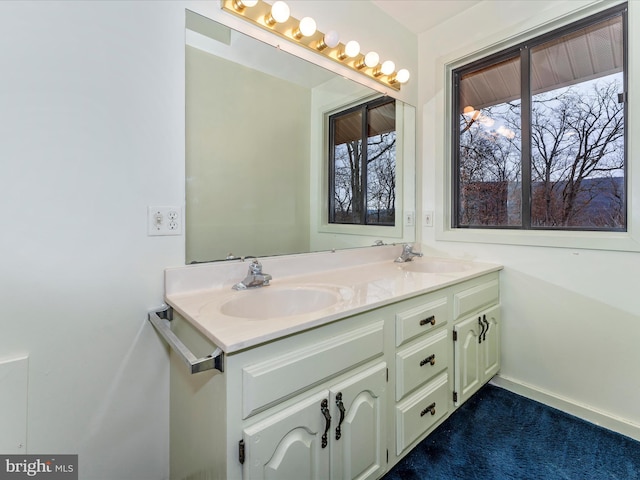 bathroom featuring vanity