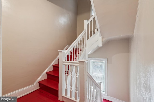 view of staircase