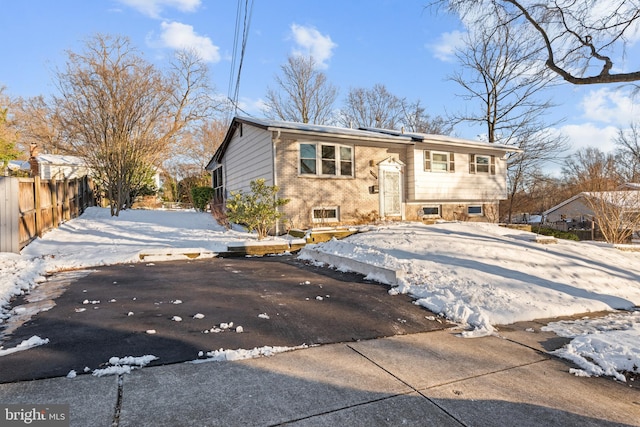 view of split foyer home