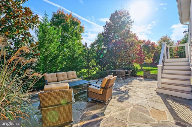 view of patio / terrace featuring outdoor lounge area