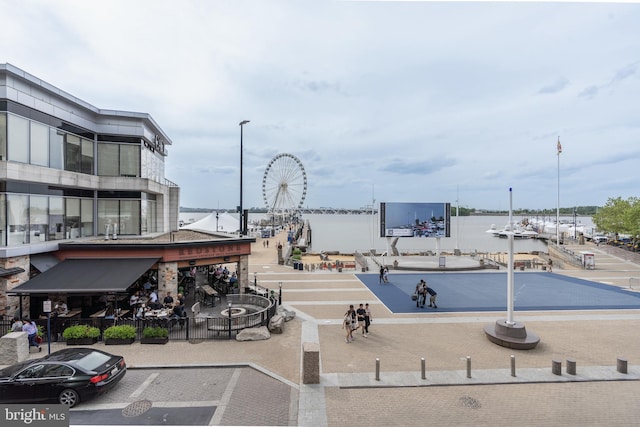 view of home's community featuring a water view