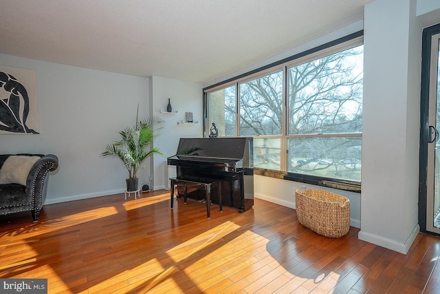 miscellaneous room featuring hardwood / wood-style floors