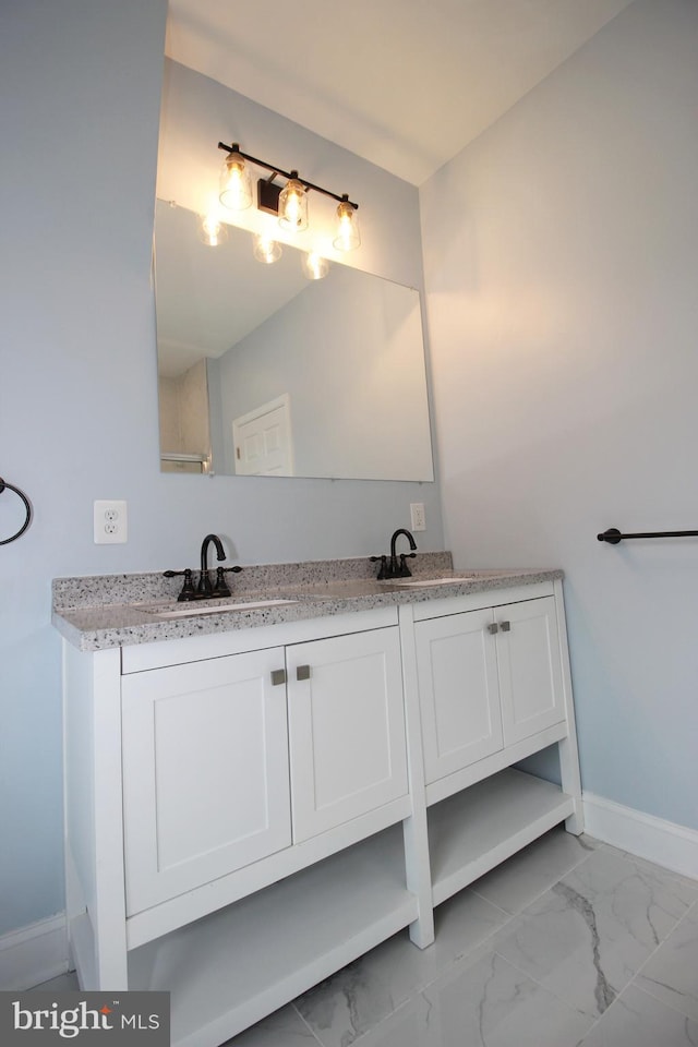 bathroom featuring vanity