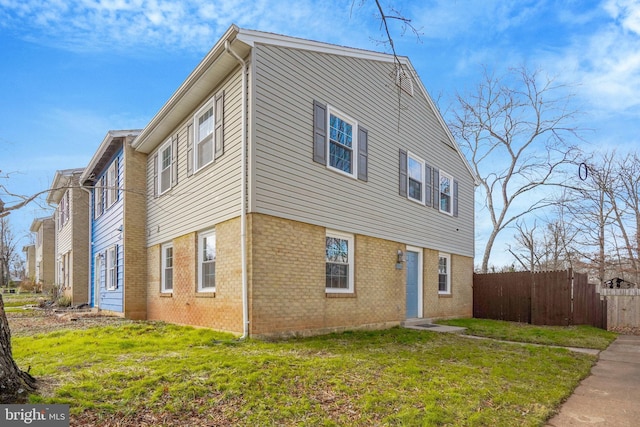 exterior space with a lawn