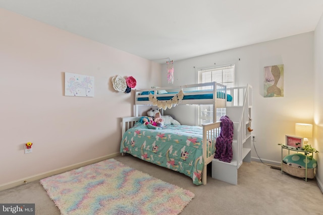 bedroom with carpet flooring