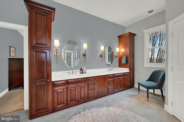 bathroom with vanity