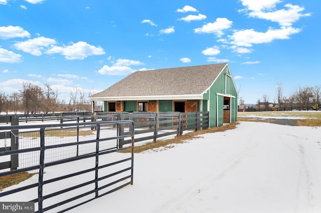 view of stable