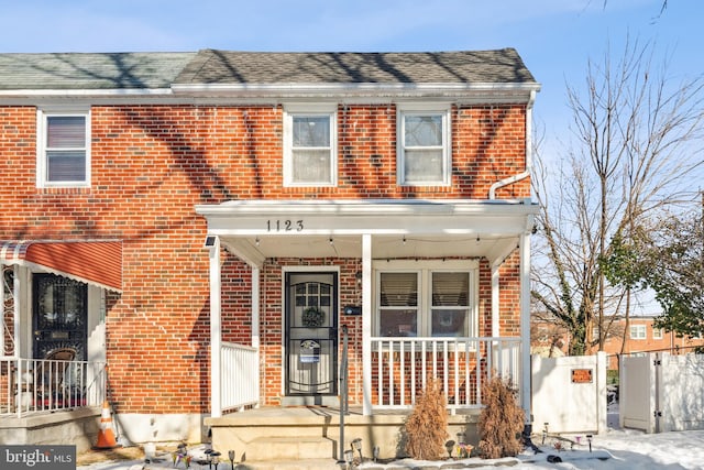 view of front of house with a porch