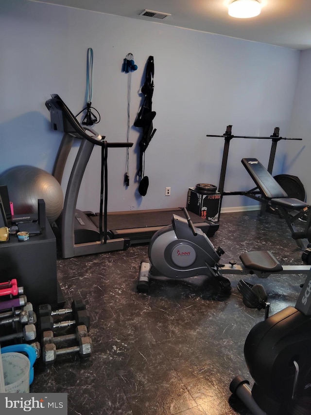 view of workout room