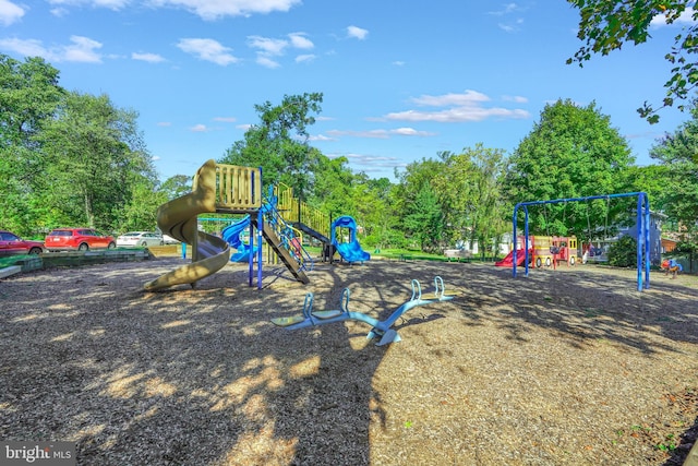 view of jungle gym