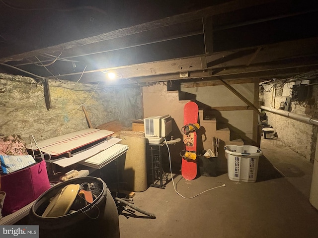 view of basement