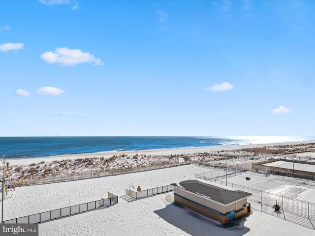 property view of water with a view of the beach