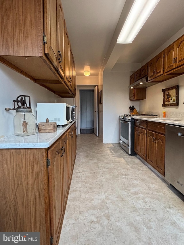 kitchen featuring appliances with stainless steel finishes