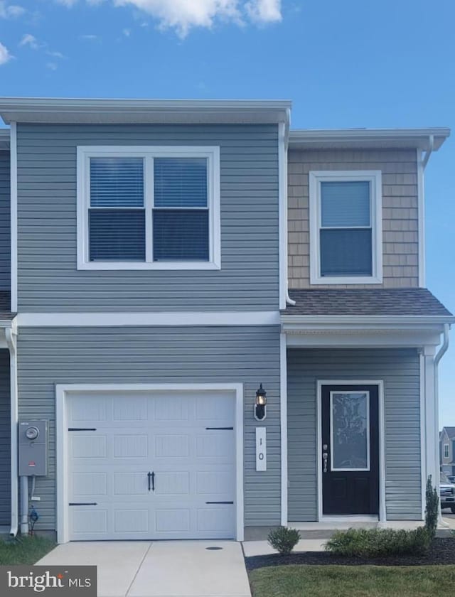 view of front of home featuring a garage