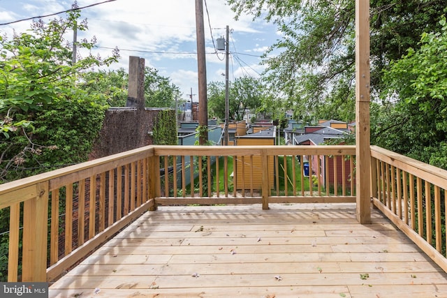 1324 Aisquith St, Baltimore, MD 21202 - view of wooden deck