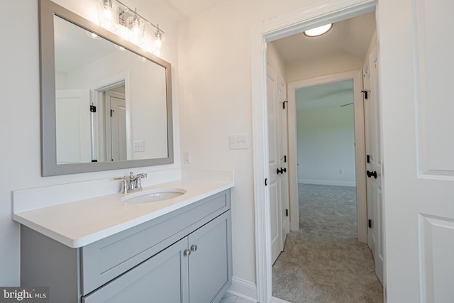 bathroom featuring vanity