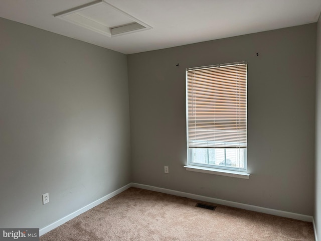 view of carpeted empty room