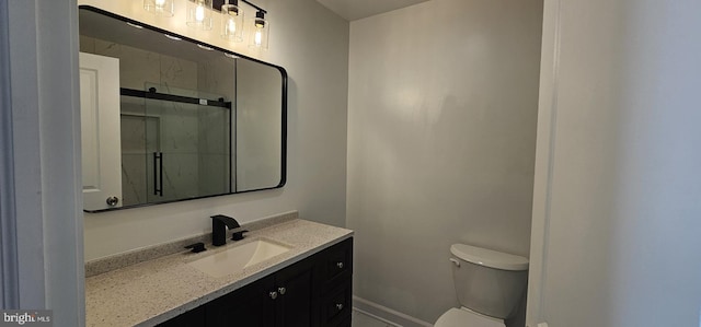 434 Redfern, Hamilton, NJ 08610 - full bathroom featuring a shower stall, toilet, vanity, and baseboards
