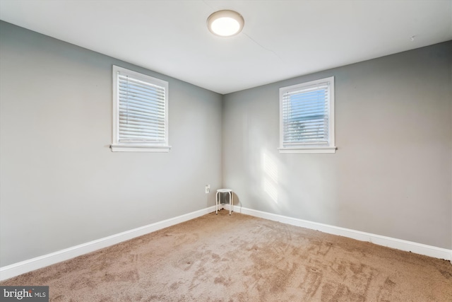 empty room with carpet flooring and a healthy amount of sunlight