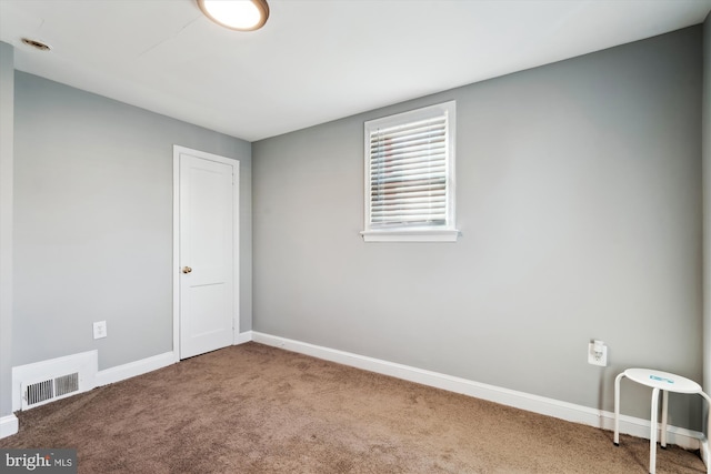 view of carpeted empty room