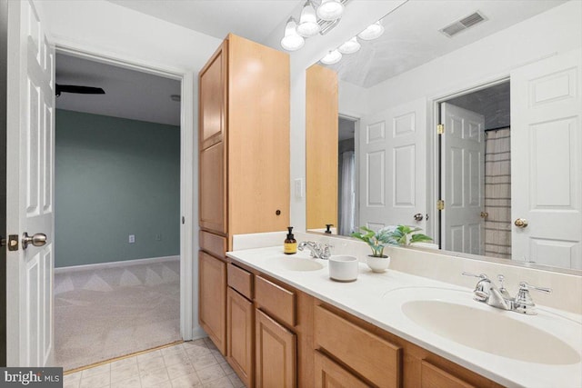 bathroom with vanity