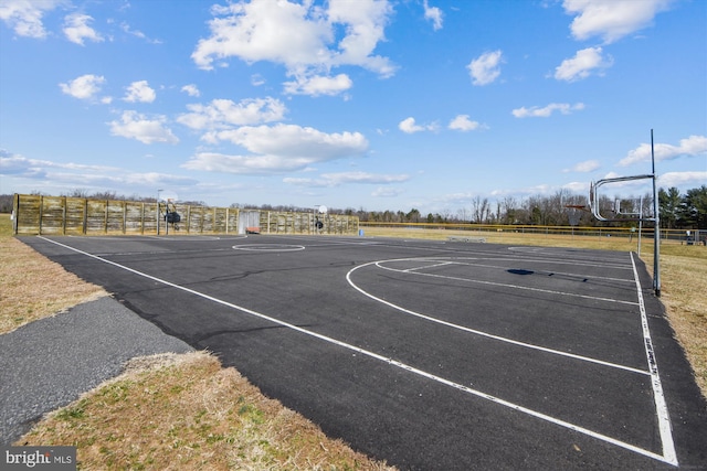 view of sport court