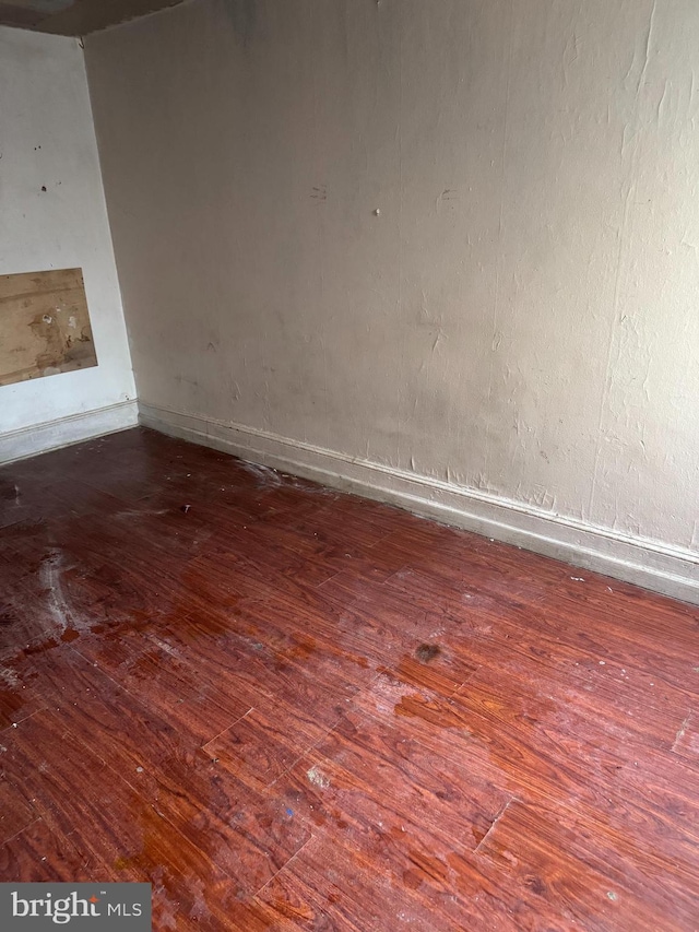 interior space with hardwood / wood-style floors