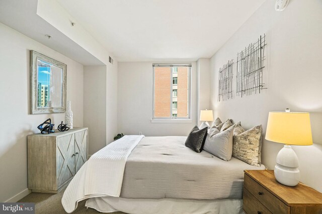 bedroom featuring carpet flooring