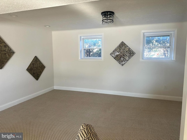 spare room featuring carpet flooring