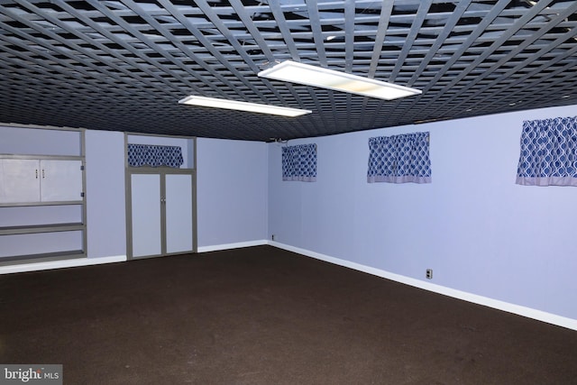 view of basement