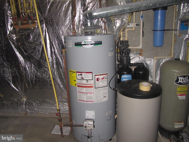 utilities featuring gas water heater