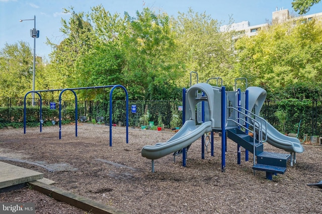 view of jungle gym