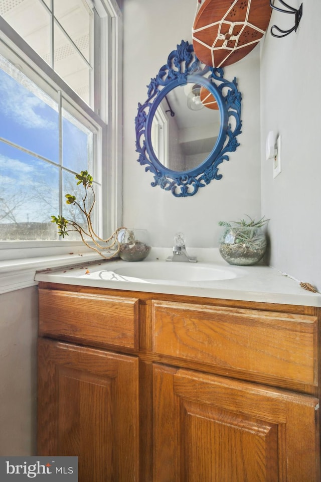 bathroom featuring vanity