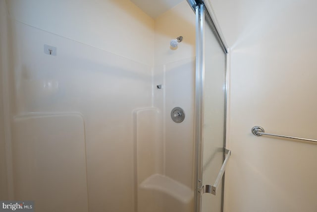 bathroom featuring walk in shower