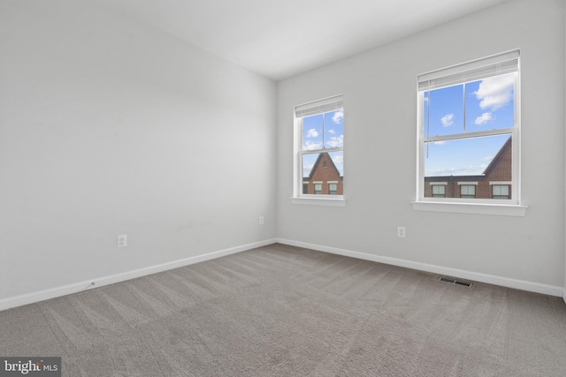 view of carpeted empty room