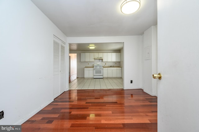 interior space featuring light wood-type flooring