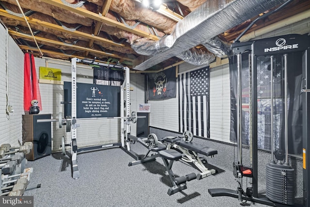 view of exercise room