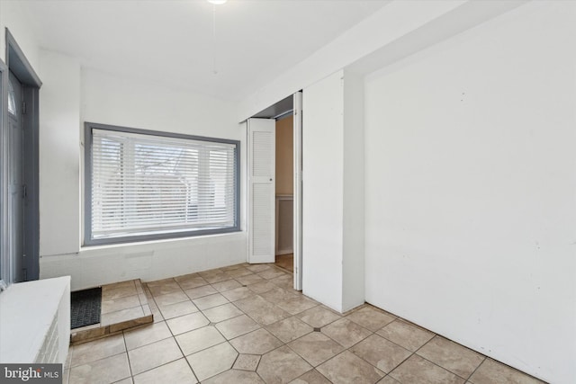 interior space with a closet