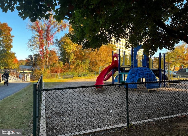 view of play area