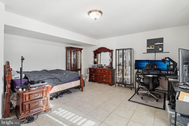 view of tiled bedroom