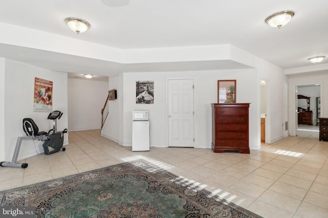 view of tiled entrance foyer